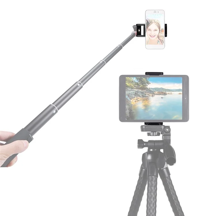 1/4 "Gewinde-Multifunktions-Mobiltelefonhalterung Für Telefon-Tablet Mit Stativ-Unipod Und Selfie-Stick