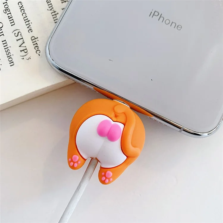 Câble de charge et de synchronisation protecteur anti-déformation de style bande dessinée - Style A