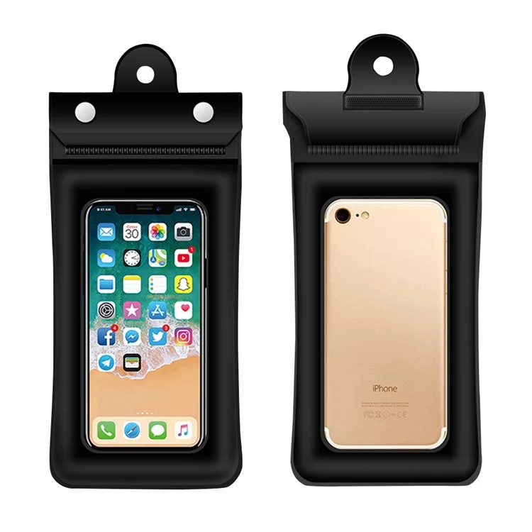 Essager Universal IPX8 Pouch Impermeable Para Teléfono Celular Dentro de 6.5 Pulgadas - Negro