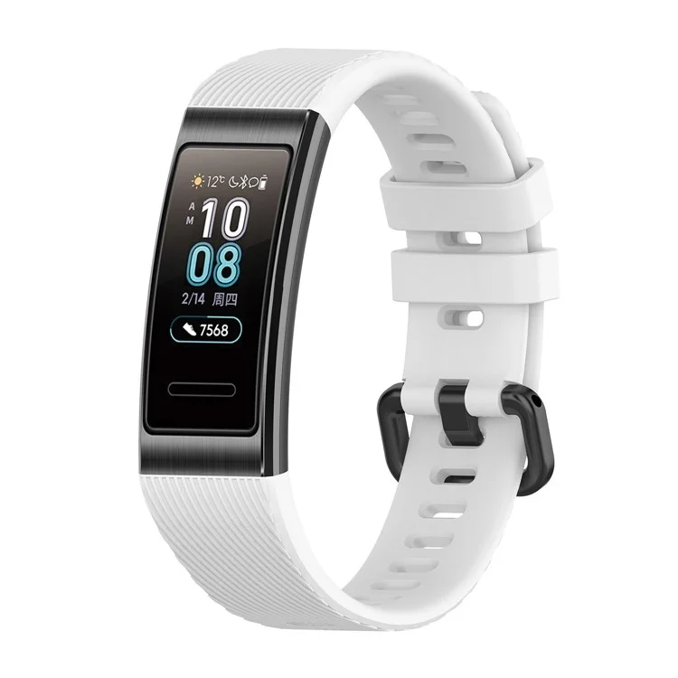 TPU Smart Bracelet Strap Replacement Band for Huawei Band 4 Pro - White