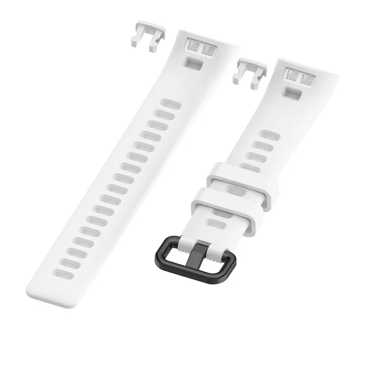 TPU Smart Pulseira Pulseira Substituição Banda Para Huawei Band 4 Pro - Branco