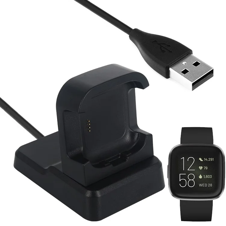 Dock de Chargeur de Câble USB Magnétique Pour Fitbit Versa 2 Smart Watch