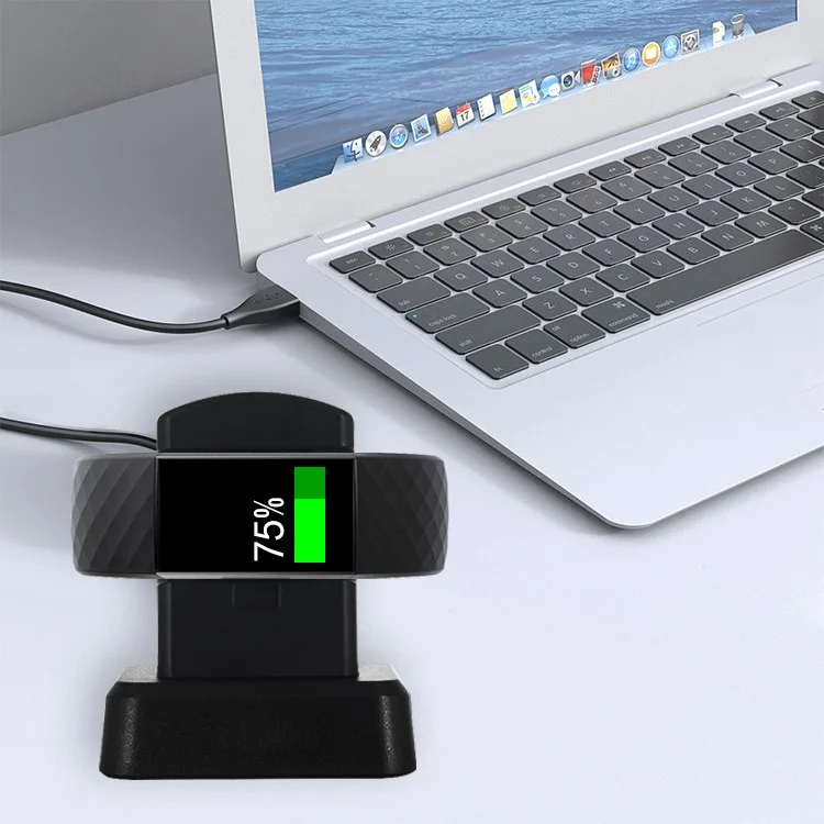 USB Charging Stand Dock Cable Holder for Fitbit Charge 4 / 3