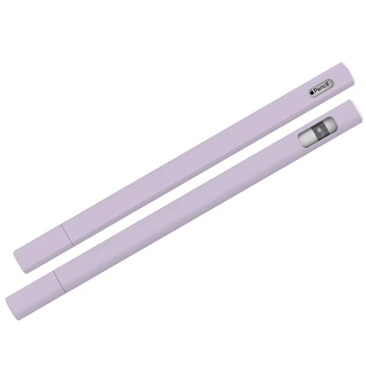 Love Mei Triângulo Silicone Lápis Silicone Capa Manga de Proteção Para Apple Pencil 1.0 - Roxo