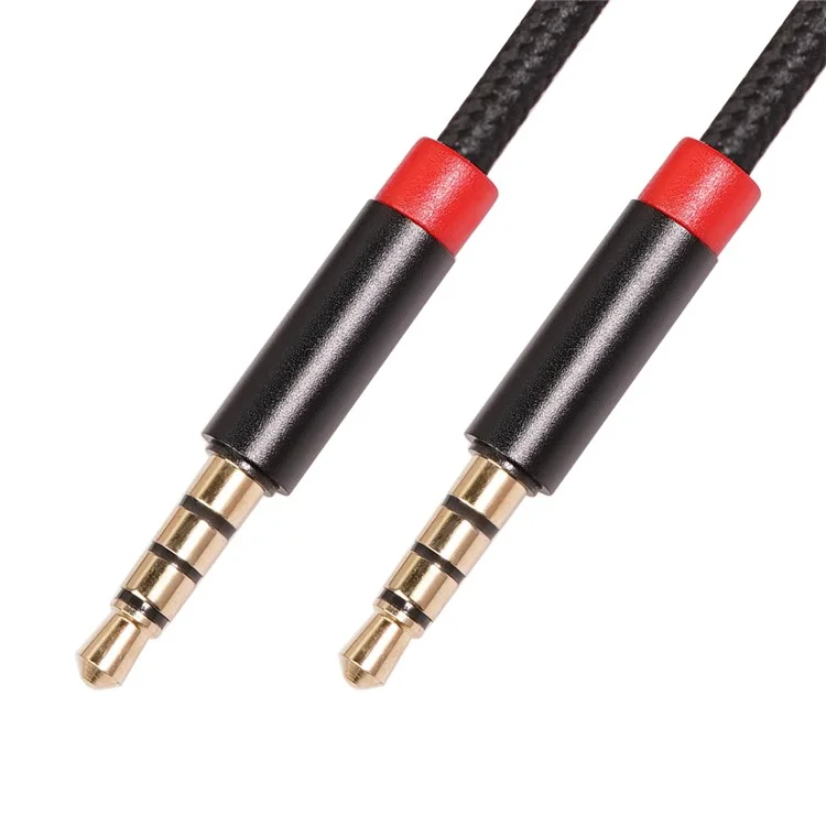 2M 3.5 mm Male to Male 4-Conductor Auxiliary Stereo Aux Cable