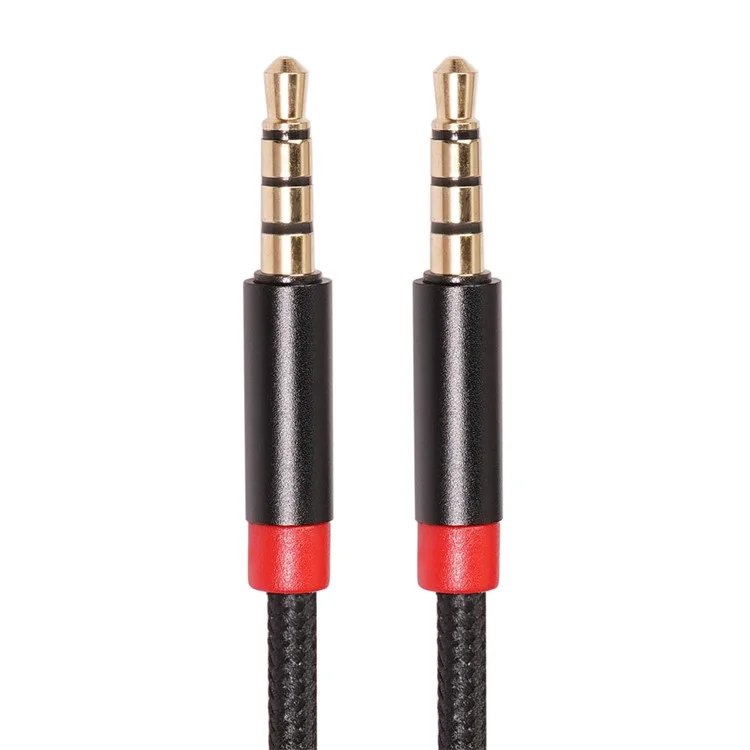 3.0M 3.5 mm Male to Male 4-Conductor Auxiliary Stereo Aux Cable