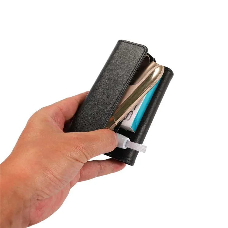 For IQOS 3 DUO/3.0/3.0 Mulit Universal Convenient with A Rope Storage Bag - Black