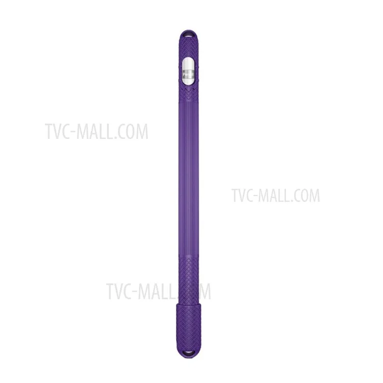 Soft Silicone Touch Pen Stylus Protective Cover for Apple Pencil/Pencil(2nd Generation)/Microsoft Surface Pen - Purple