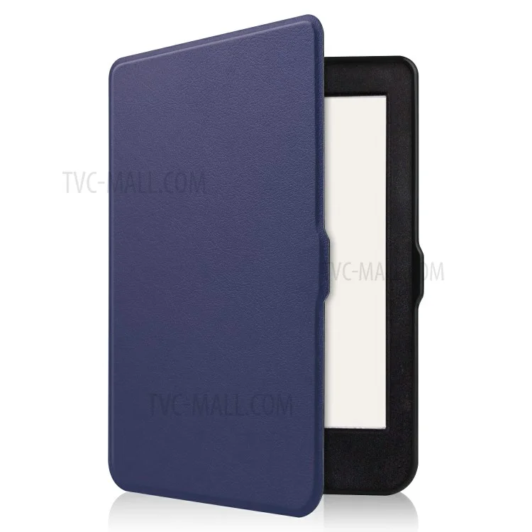 Solid Color PU Leather Wake/Sleep Flip Case for Kobo Nia (2020) - Purple