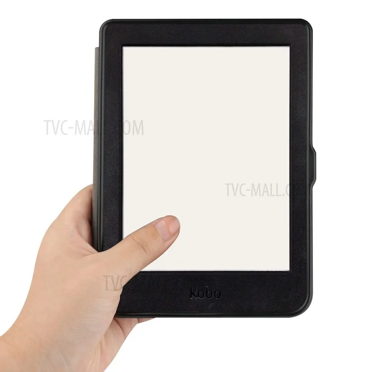 Solid Color PU Leather Wake/Sleep Flip Case for Kobo Nia (2020) - Purple