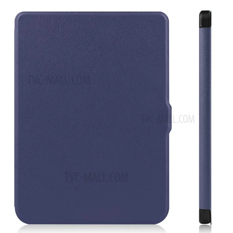 Solid Color PU Leather Wake/Sleep Flip Case for Kobo Nia (2020) - Purple