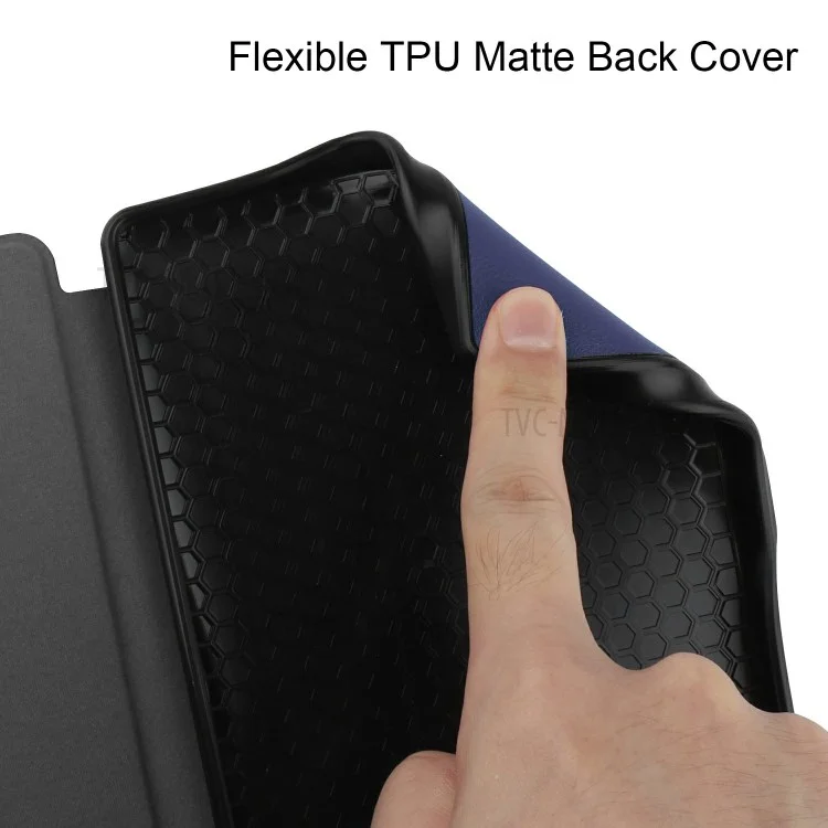 Solid Color PU Leather Wake/Sleep Flip Case for Kobo Nia (2020) - Purple