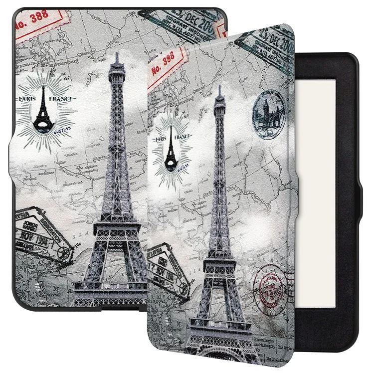 TPU Soft Material Printing Surface Shell for Kobo Nia eReader 6-inch (2020) - Eiffel Tower