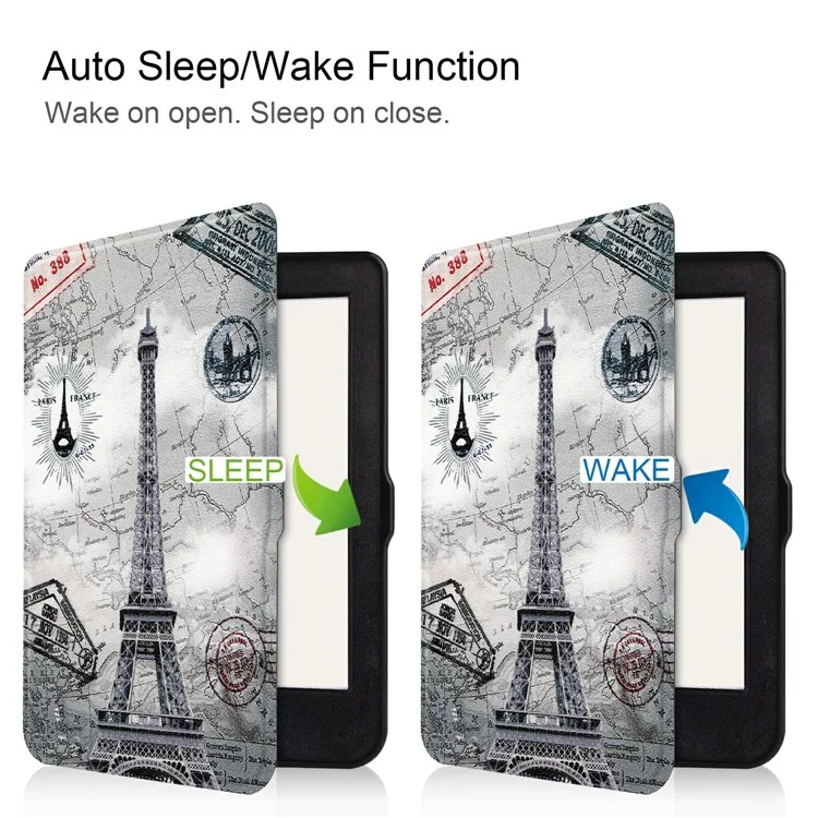 TPU Soft Material Printing Surface Shell for Kobo Nia eReader 6-inch (2020) - Eiffel Tower