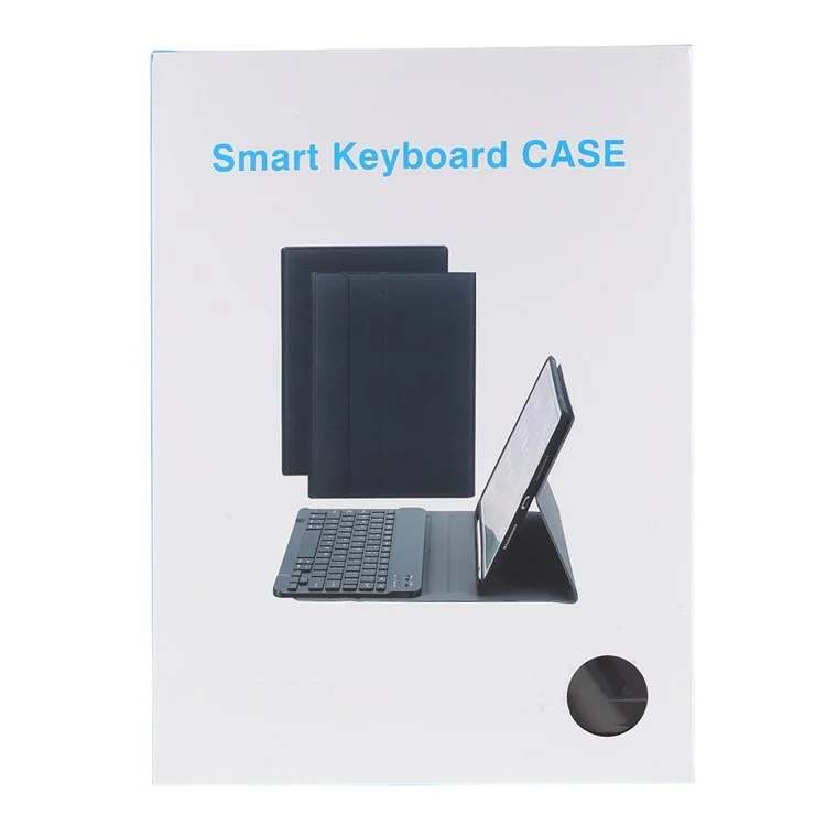 Bluetooth-compatible Wireless Keyboard Leather Case for iPad Air (2022) / (2020) / iPad Pro 11-inch (2021) / (2022) / (2020) / (2018) - Black