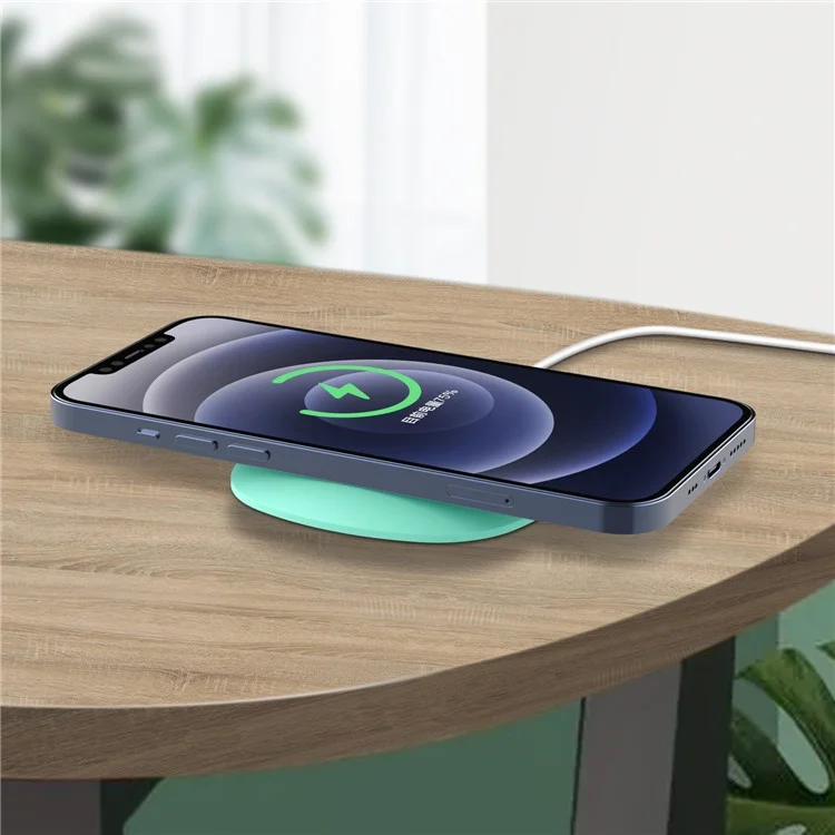 Desk Silikon Schutzgehäuse Rand Sleeve für Magsafe Wireless Charger - Grün