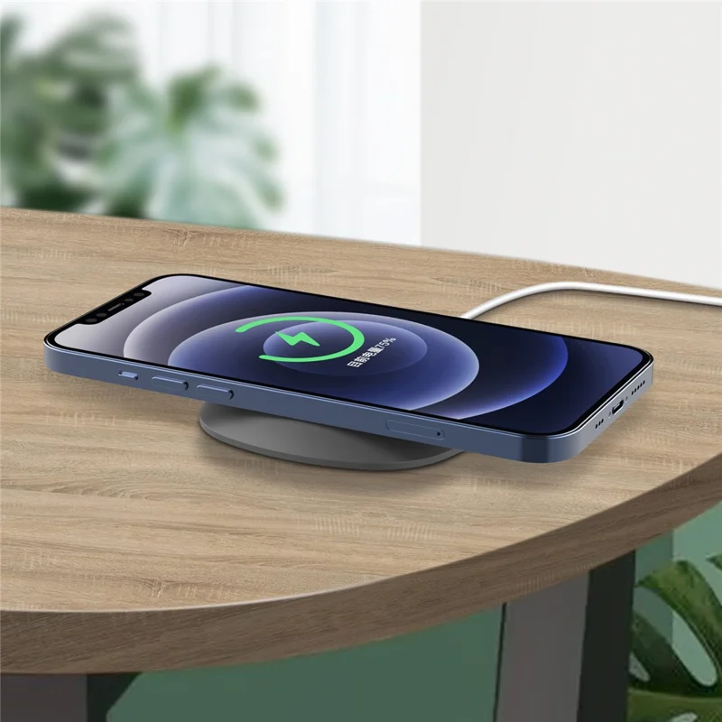 Desk Silicone Protective Case Rim Sleeve for Magsafe Wireless Charger - Grey