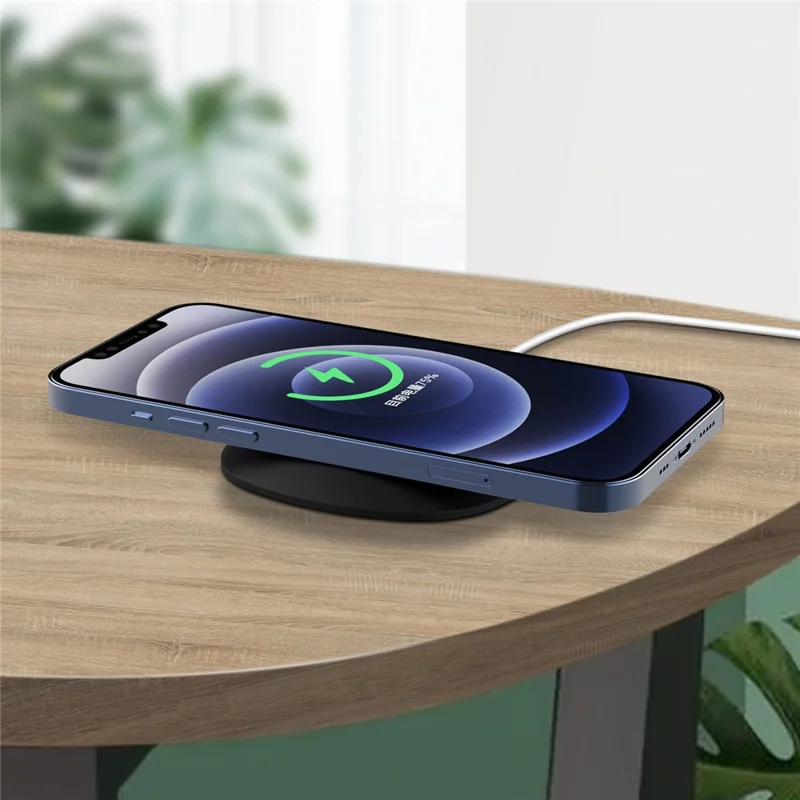 Desk Silicone Protective Case Rim Sleeve for Magsafe Wireless Charger - Black