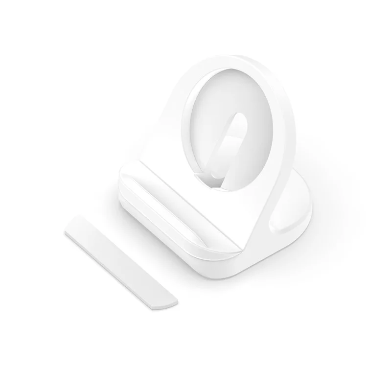 Pour Magsafe Wireless Charging Silicone Stand Pour Iphone [sans Chargeur] - Blanche