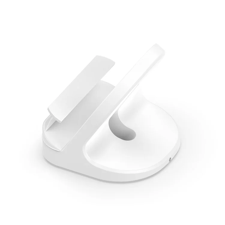 Pour Magsafe Wireless Charging Silicone Stand Pour Iphone [sans Chargeur] - Blanche