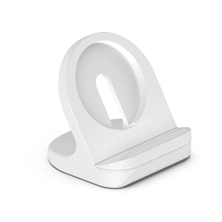 Pour Magsafe Wireless Charging Silicone Stand Pour Iphone [sans Chargeur] - Blanche