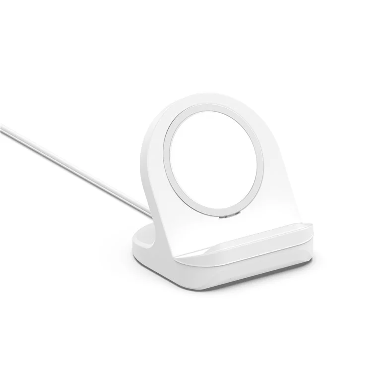 Pour Magsafe Wireless Charging Silicone Stand Pour Iphone [sans Chargeur] - Blanche