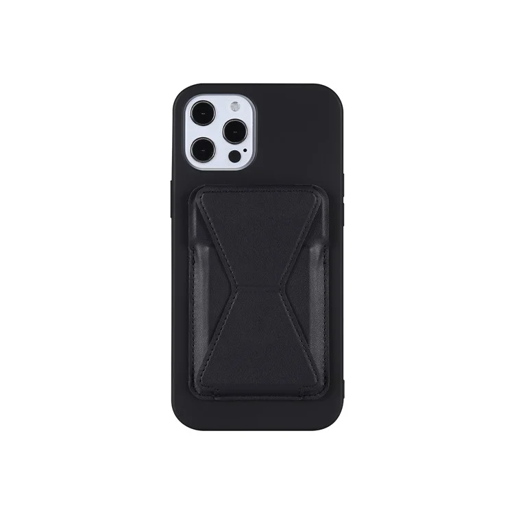 Casa de Teléfono de Tope de Cuero de Calidad Case de Teléfono Para Iphone 12/12 Pro/12 Pro Max - Negro