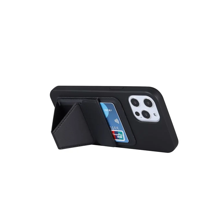 Casa de Teléfono de Tope de Cuero de Calidad Case de Teléfono Para Iphone 12/12 Pro/12 Pro Max - Negro