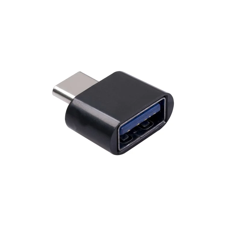 1344T Type C OTG USB 3.1 to USB 2.0 Adapter Connector High Speed Cell Phone Converter for Samsung Hauwei - Black