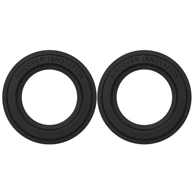 NILLKIN 2 Pezzi Sottile e Compatto Forte Calamita Assorbimento SnapHold Adesivo Magnetico per Smartphone Compatibile con MagSafe - Nero 