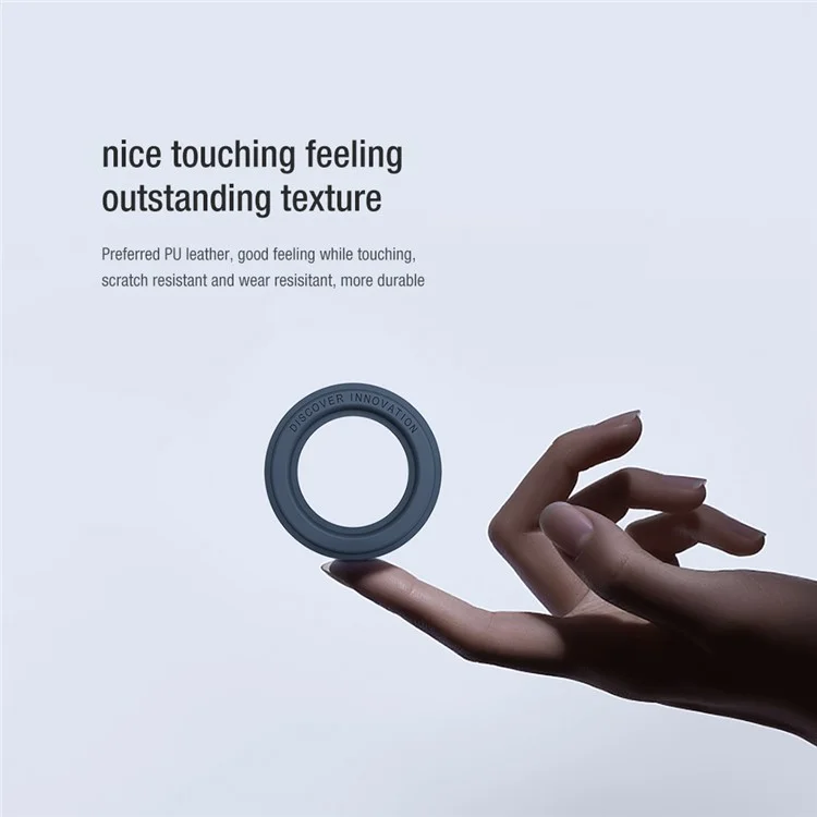 NILLKIN 2 Pezzi Sottile e Compatto Forte Calamita Assorbimento SnapHold Adesivo Magnetico per Smartphone Compatibile con MagSafe - Nero 