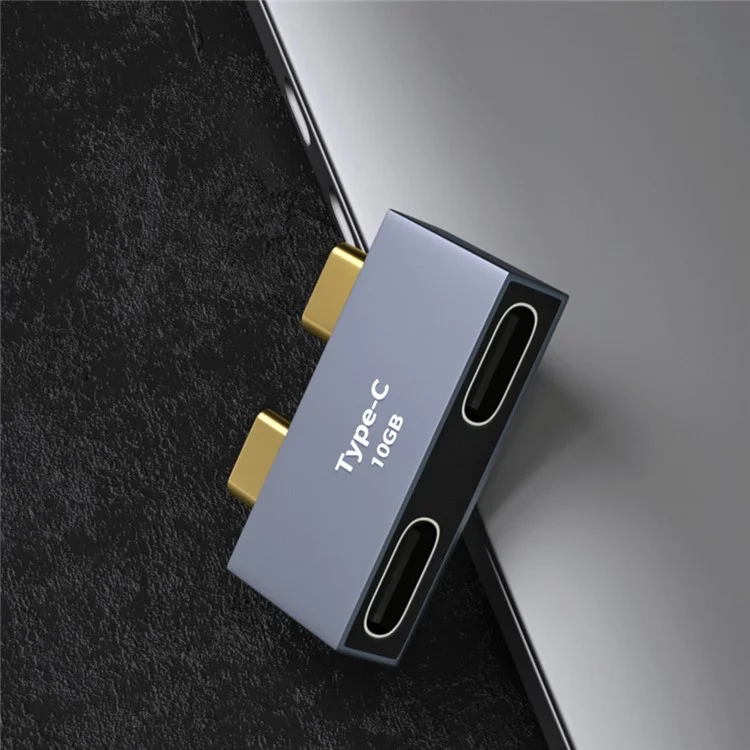 Double Type-C Male to Female Adapter Hub Charging Port Converter for MacBook