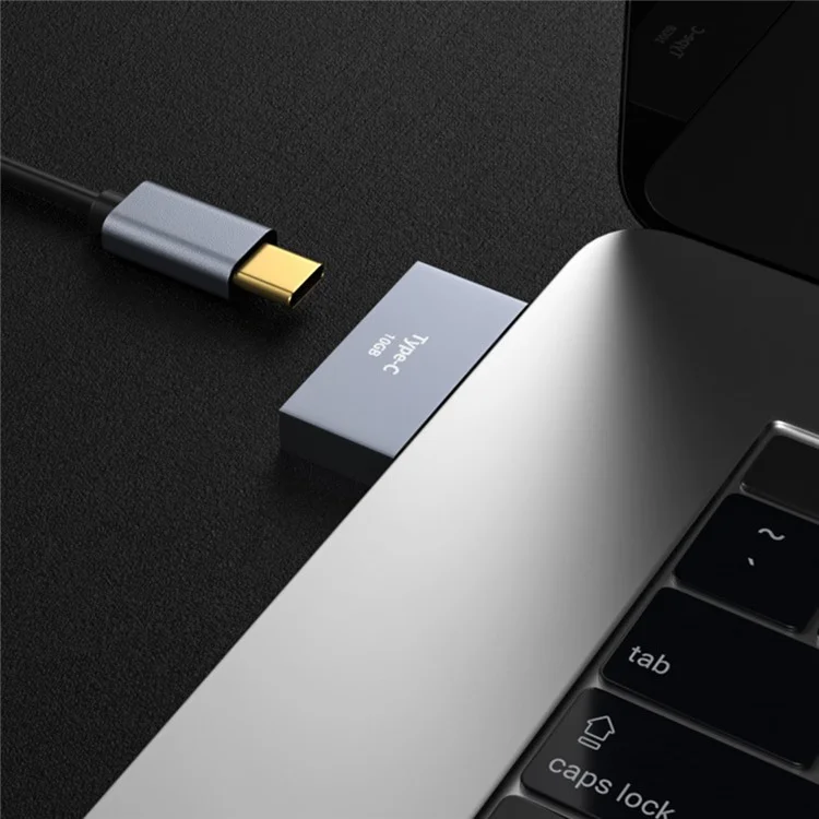 Double Type-C Male to Female Adapter Hub Charging Port Converter for MacBook