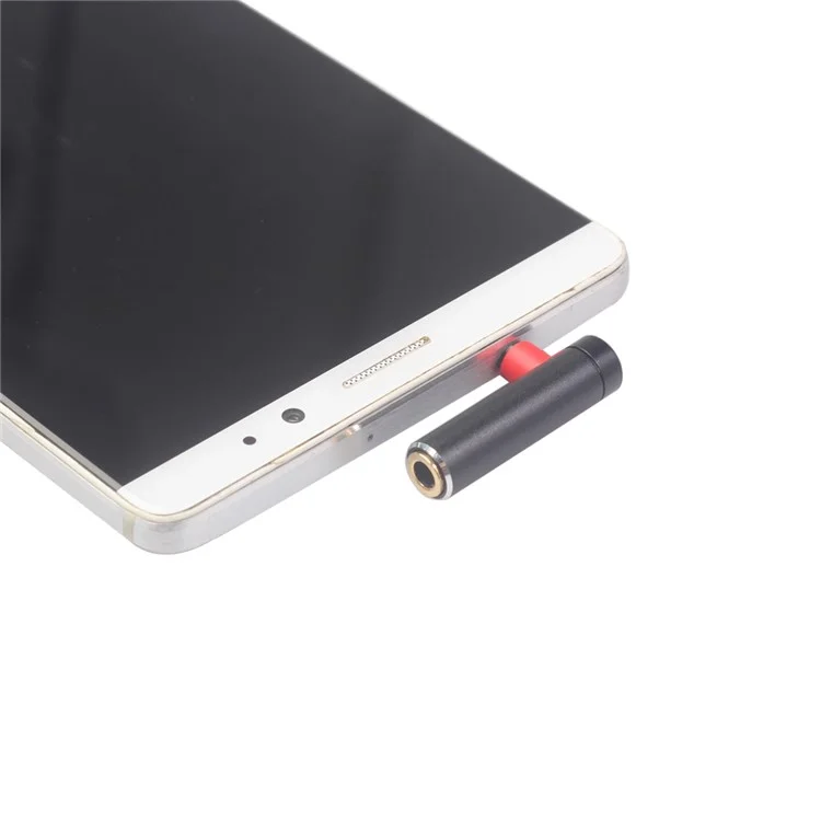 3,5mm Männlich Auf Weiblicher 90-Grad-Adapterwandler Für Headset-Telefon-Laptop - Schwarz