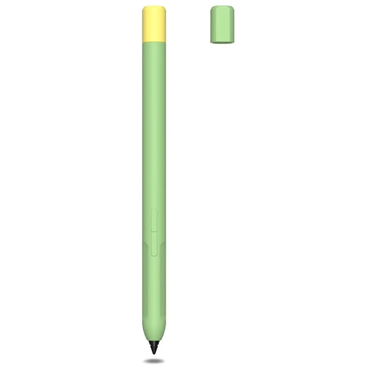 Pour Xiaomi Inspiré STYLUS Case Antidérapante LIQUIDE SILICOLE Porte-Porte-peau Couvercle De Peau Avec Capuchon De Stylo - Vert
