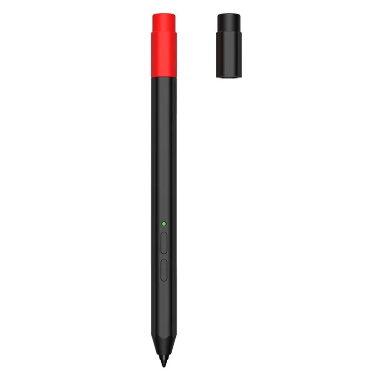 For Lenovo Xiaoxin Stylus Contrast Color Liquid Silicone Protective Pencil Case Wrap Cover Sleeve - Black