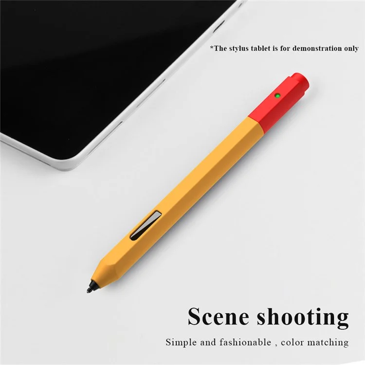 For Microsoft Surface Pen Liquid Silicone Protective Pencil Case Dust Proof Wrap Cover Sleeve - Orange