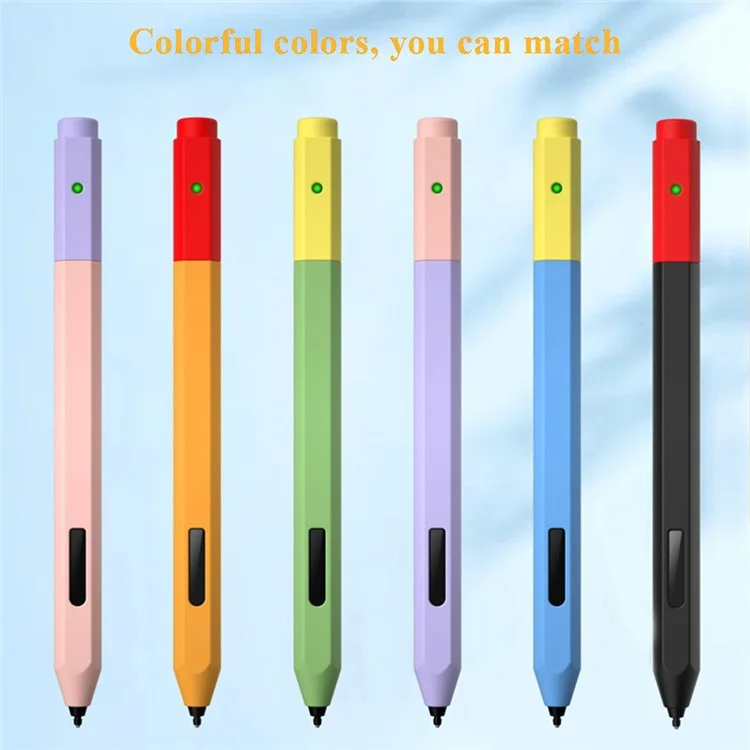 For Microsoft Surface Pen Liquid Silicone Protective Pencil Case Dust Proof Wrap Cover Sleeve - Orange