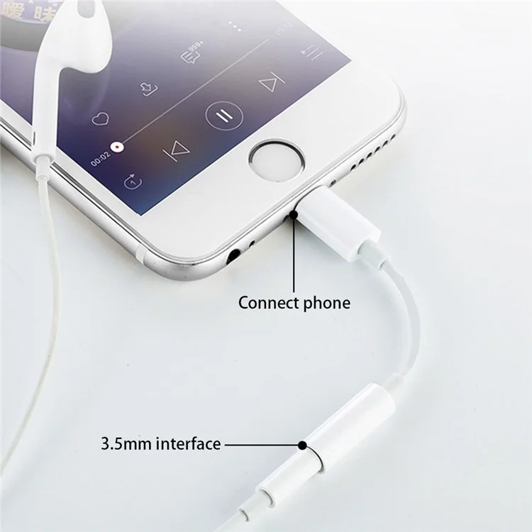 Adaptateur audio FONEMAX 3,5 mm femelle vers Lightning mâle (certifié MFi)