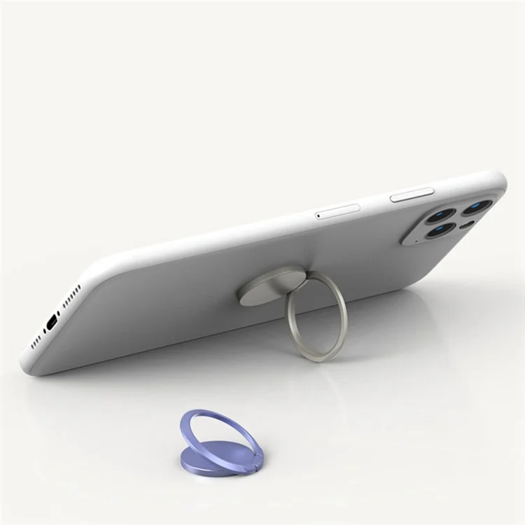 Feste Farbzinklegungs -finger -ring -grip -stand -telefon -fingerhalter Kickstand - Violett