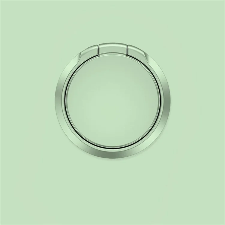 Anel de Dedo de Liga de Zinco de Cor Sólida Suporte de Telefone Finger Holder Kickstand - Matcha Verde