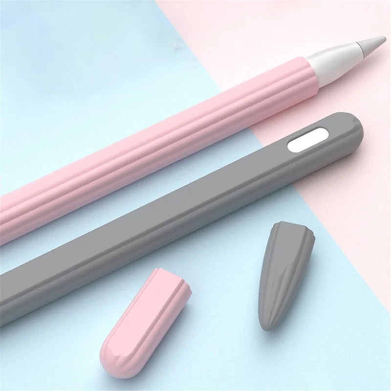 For Apple Pencil Pro / Pencil (2nd Generation) Anti-Slip Liquid Silicone Stylus Pen Sleeve Stylus Pen Cover - Red