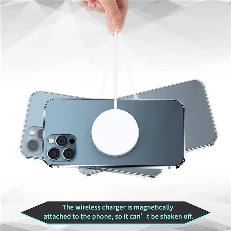 Magnetic Adapter Ring Wireless Charging Conversion Kit with Sticker for Magnetic Wireless Charger - Light Purple