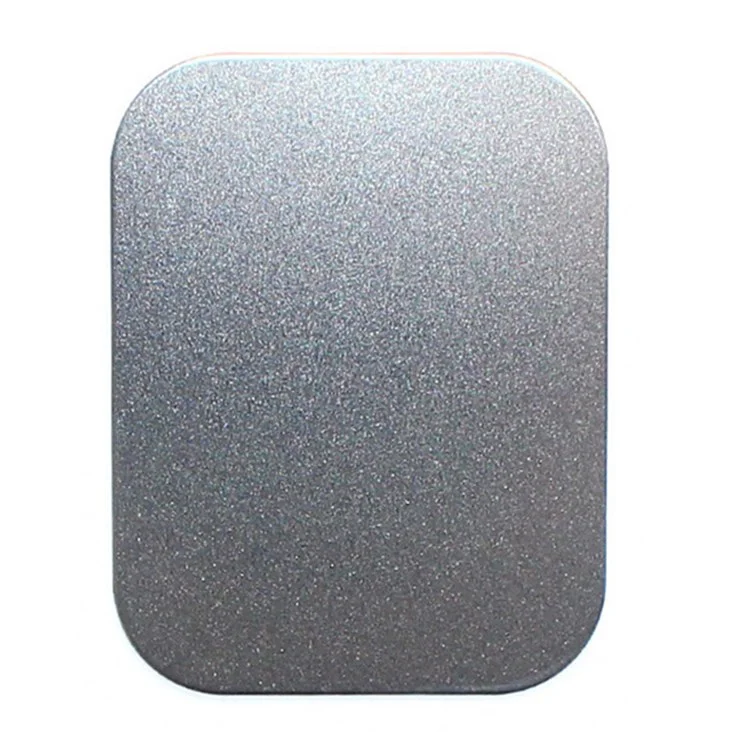 Pegatina de Reemplazo de Placa de Metal de Montaje de 45x65 mm Para el Teléfono Magnet Car Monte Monte Cuna Con Adhesivo - Plata