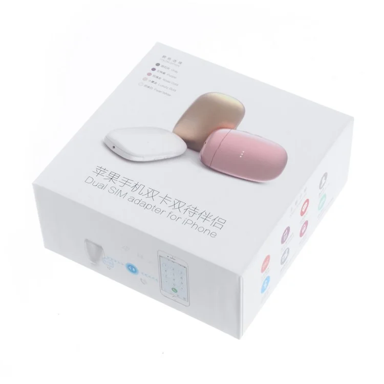 LAIFORD Bluetooth Dual SIM Adapter with Remote Shutter Function for iPhone 6s/6 - Rose Gold Color
