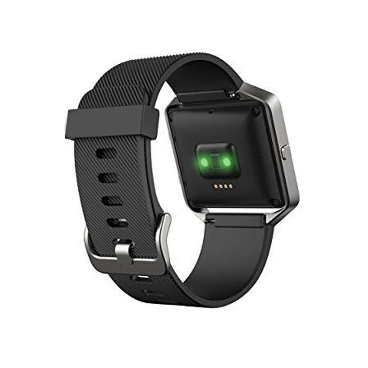 Soft Silicone Sports Watchband for Fitbit Blaze - Black