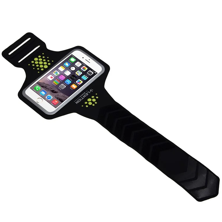 LENTION Sweatproof Sport Armband with Card Slot for iPhone 6s Plus/6 Plus - Black