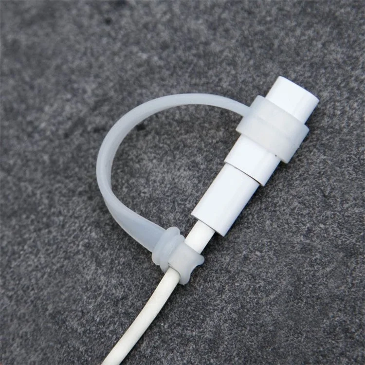 JISONCASE Cozy Silicone Protective Anti-lost Cap Cover for Apple Pencil & Charging Cable (2 Sets)