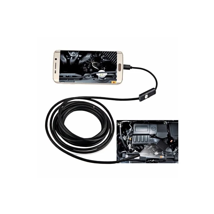 Câble Doux 2m AN97 Appare-micro Micro USB Endoscope Came Inspection de Tube Snake Pour Android Téléphone Avec OTG