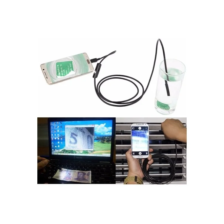 1m AN97 Waterproof Micro USB Endoscope Inspection with 6 LED for OTG Function Android Phone